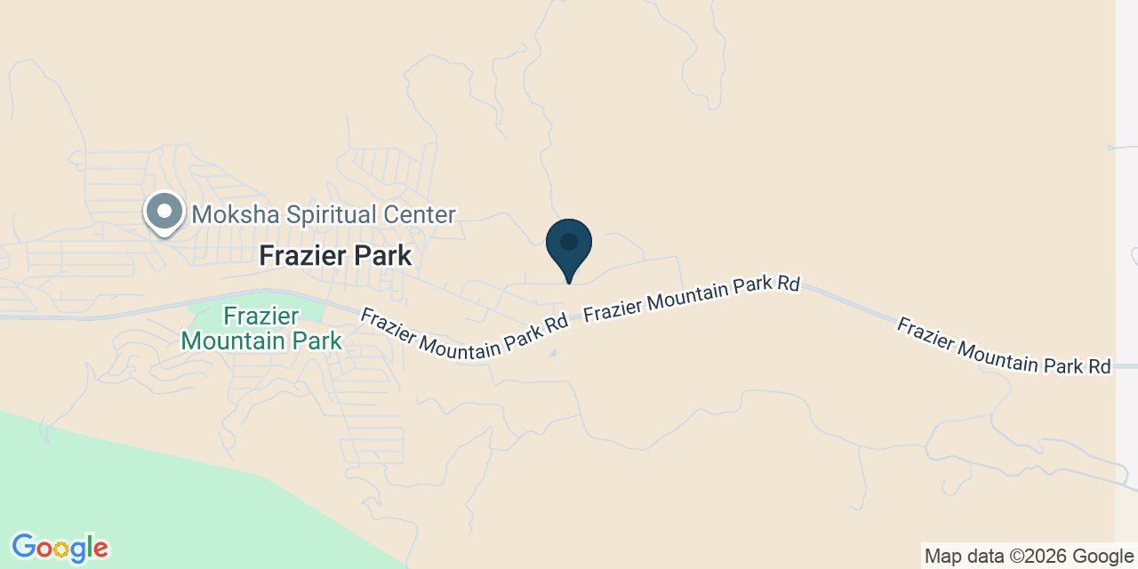 Map showing Frazier Park, Kern County, CA