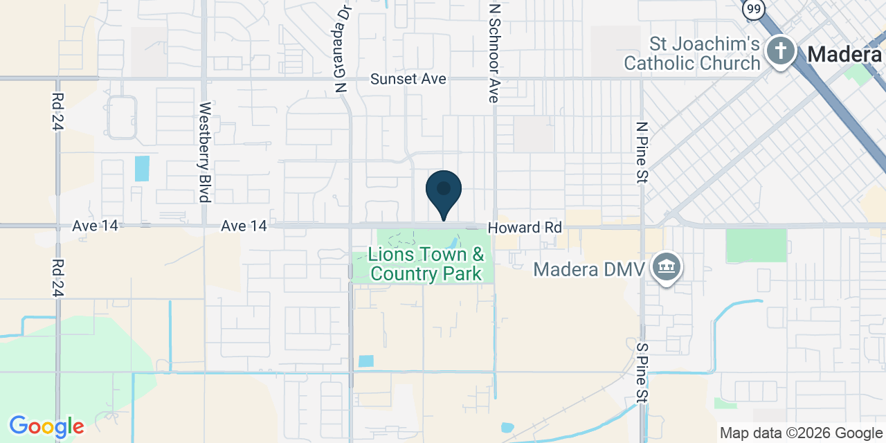 Map showing Madera, Madera County, CA