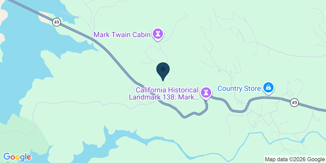 Map showing Tuttletown, Tuolumne County, CA