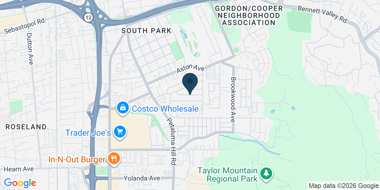 Map showing Sonoma County, CA