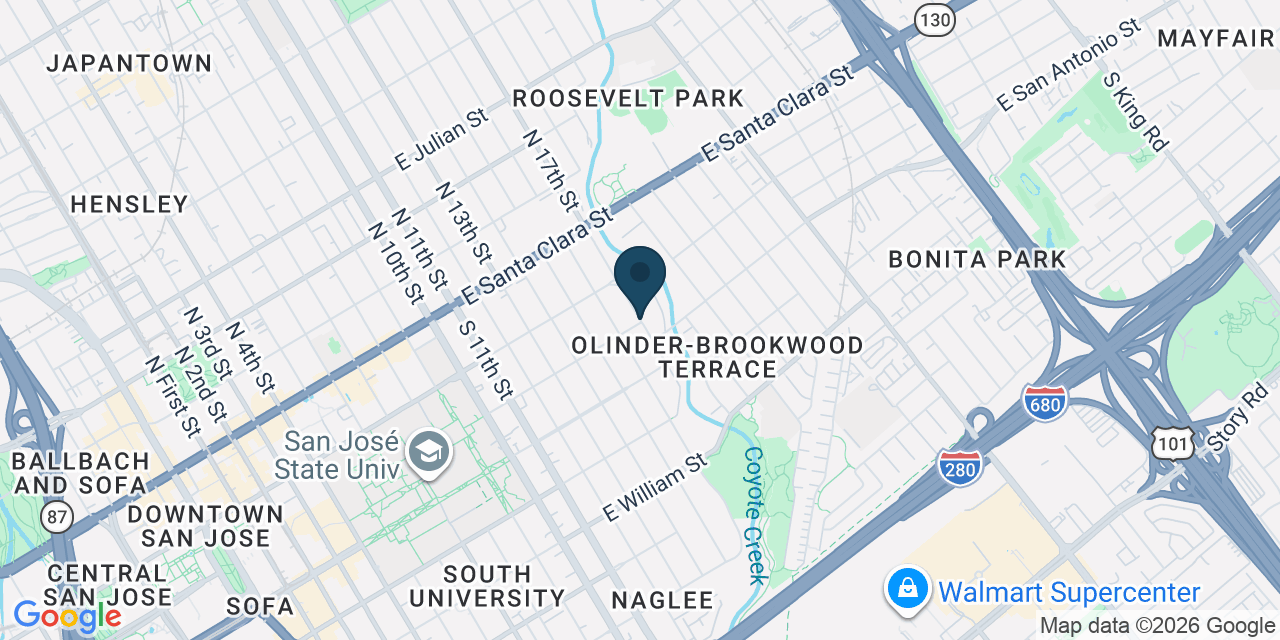 Map showing San Jose, Santa Clara County, CA