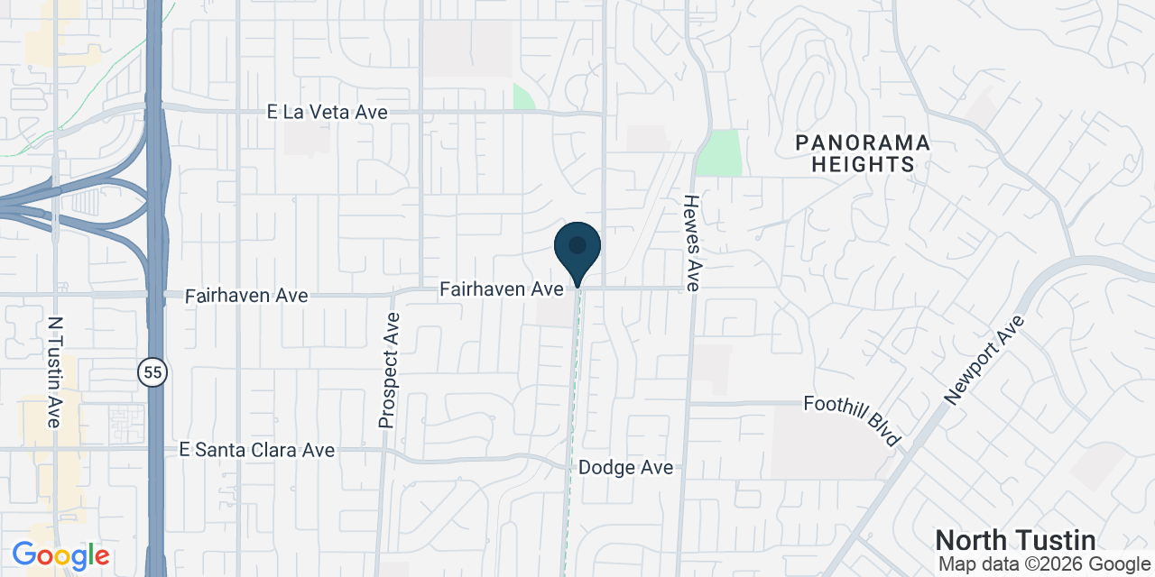 Map showing Orange, Orange County, CA