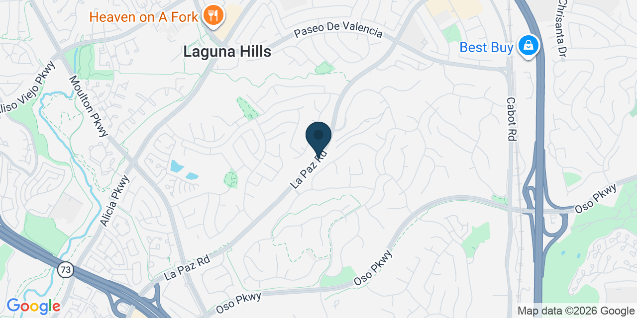 Map showing Orange County, CA