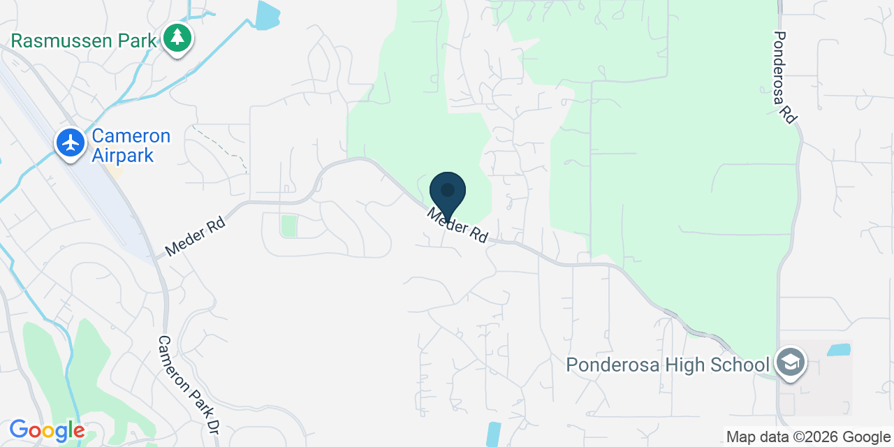 Map showing Shingle Springs, El Dorado County, CA