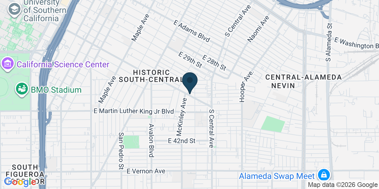 Map showing Los Angeles, Los Angeles County, CA