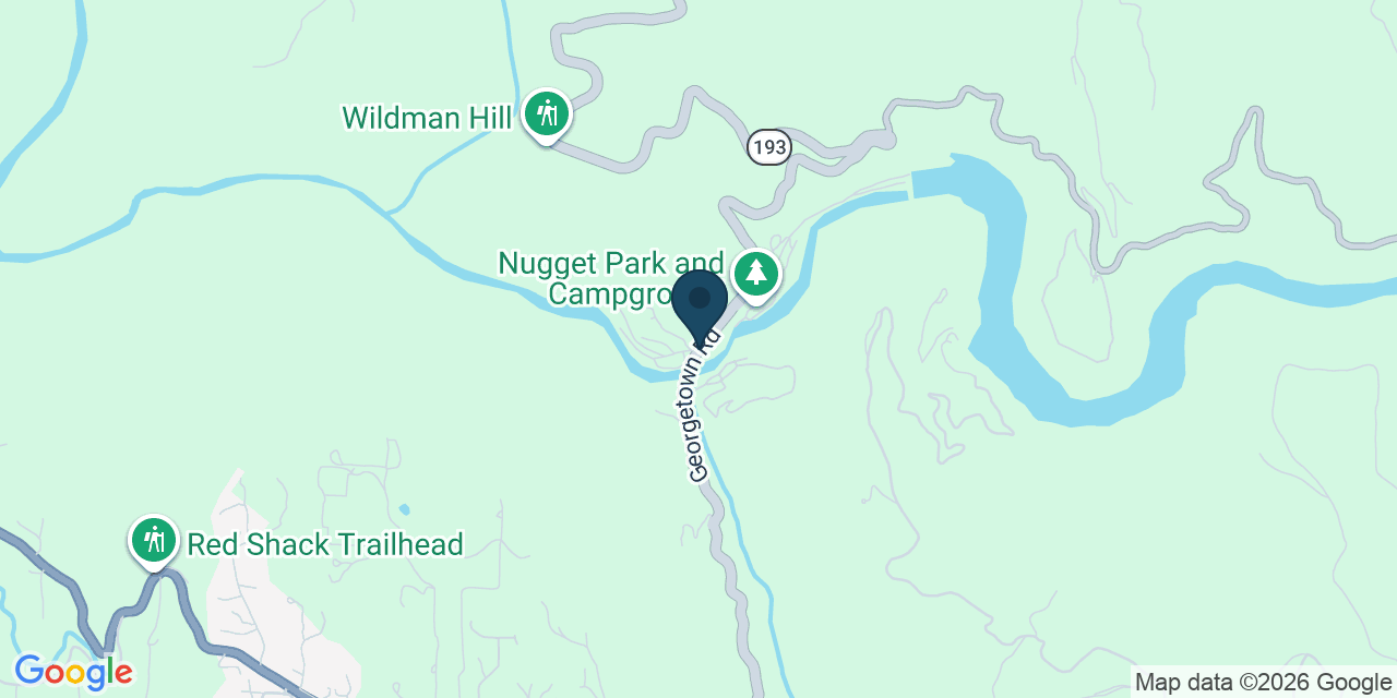 Map showing El Dorado County, CA