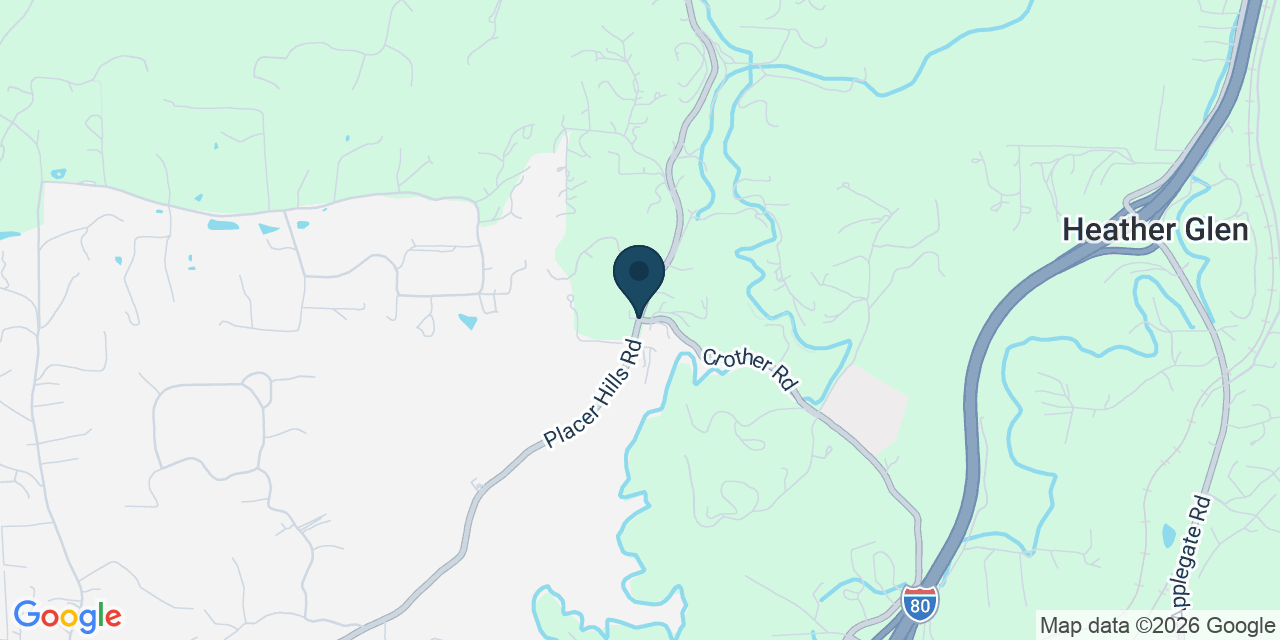 Map showing Placer County, CA