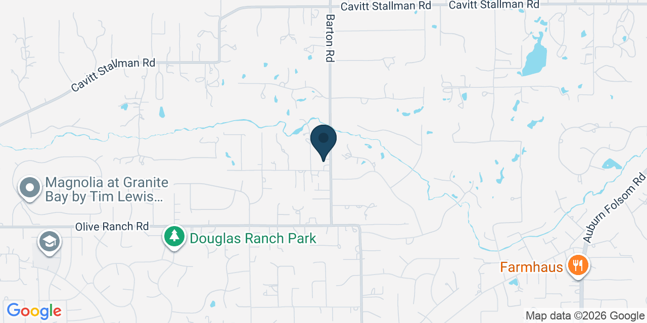 Map showing Granite Bay, Placer County, CA