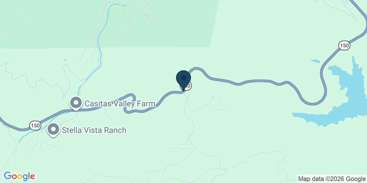 Map showing Ventura County, CA