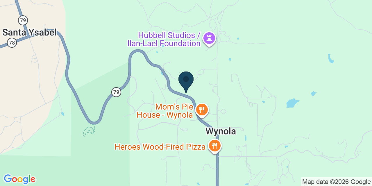 Map showing Julian, San Diego County, CA