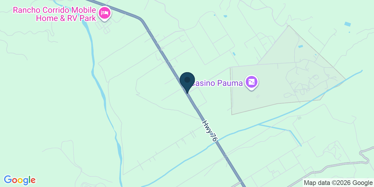 Map showing San Diego County, CA