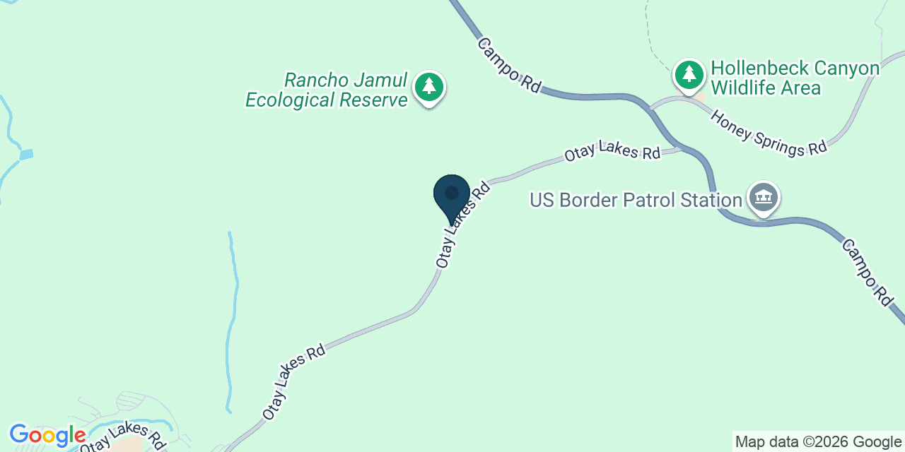 Map showing Jamul, San Diego County, CA