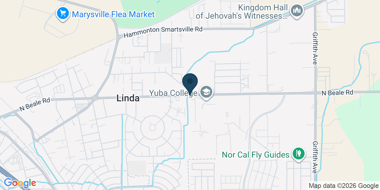 Map showing Linda, Yuba County, CA