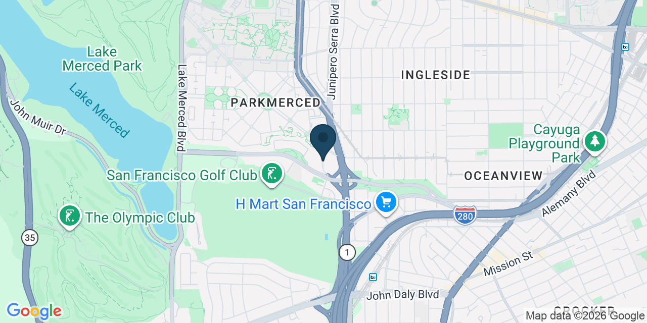 Map showing San Francisco, San Francisco County, CA