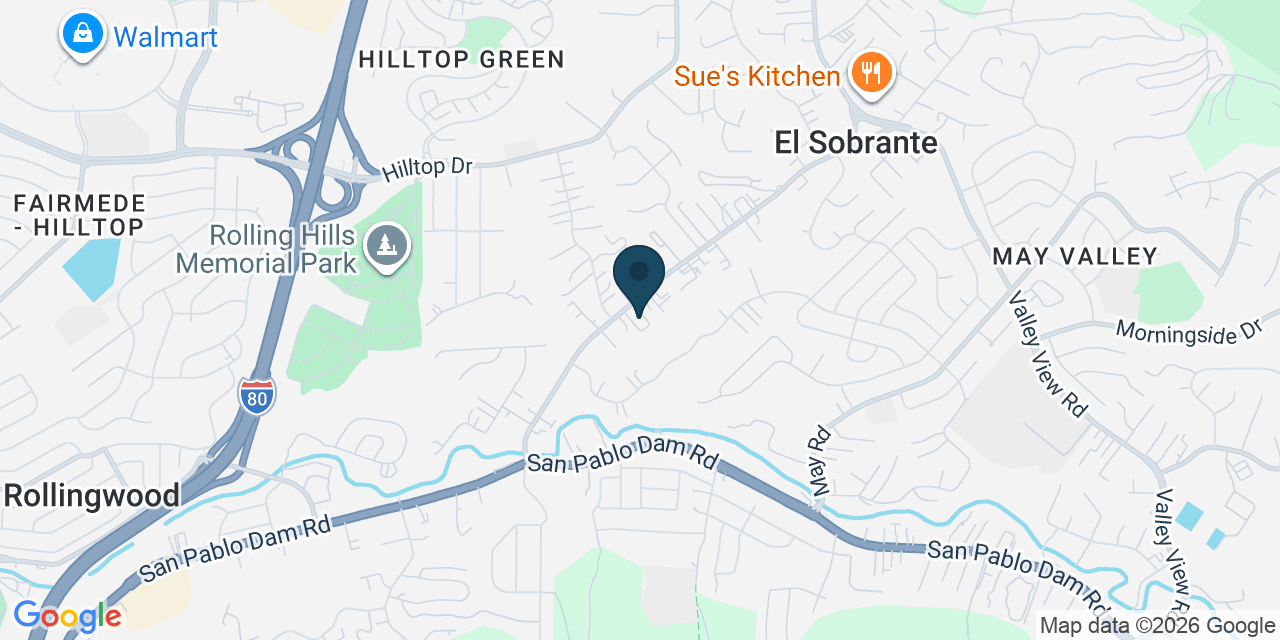 Map showing El Sobrante, Contra Costa County, CA