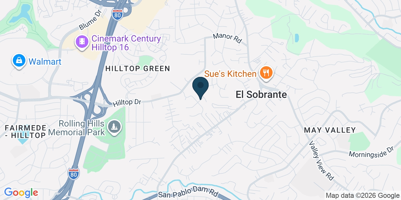 Map showing El Sobrante, Contra Costa County, CA