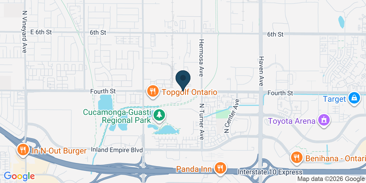 Map showing San Bernardino County, CA