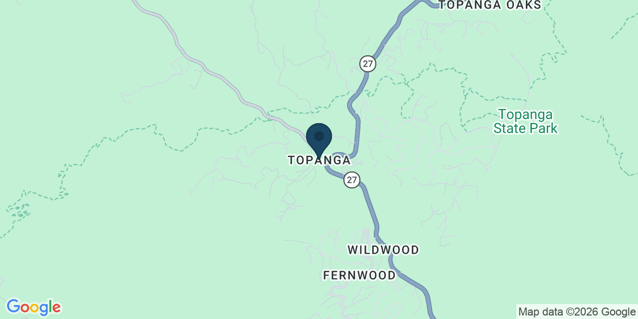 Map showing Topanga, Los Angeles County, CA