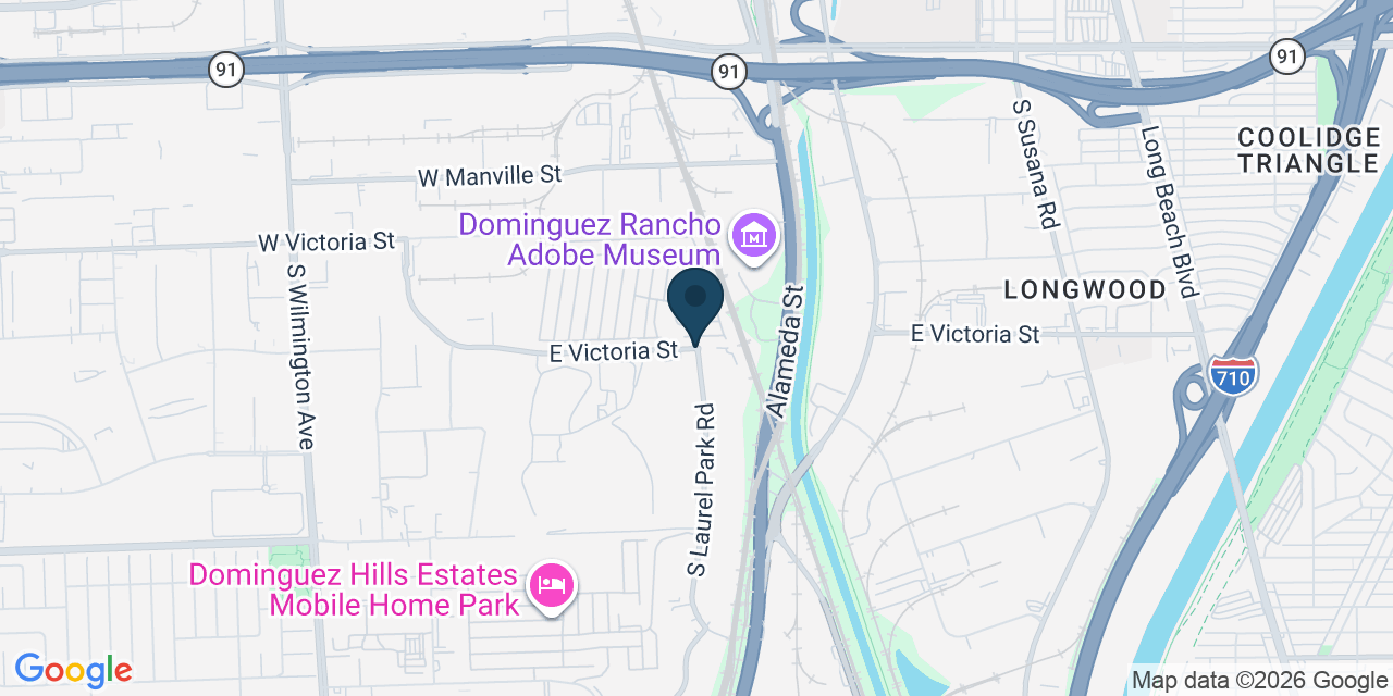 Map showing Los Angeles County, CA