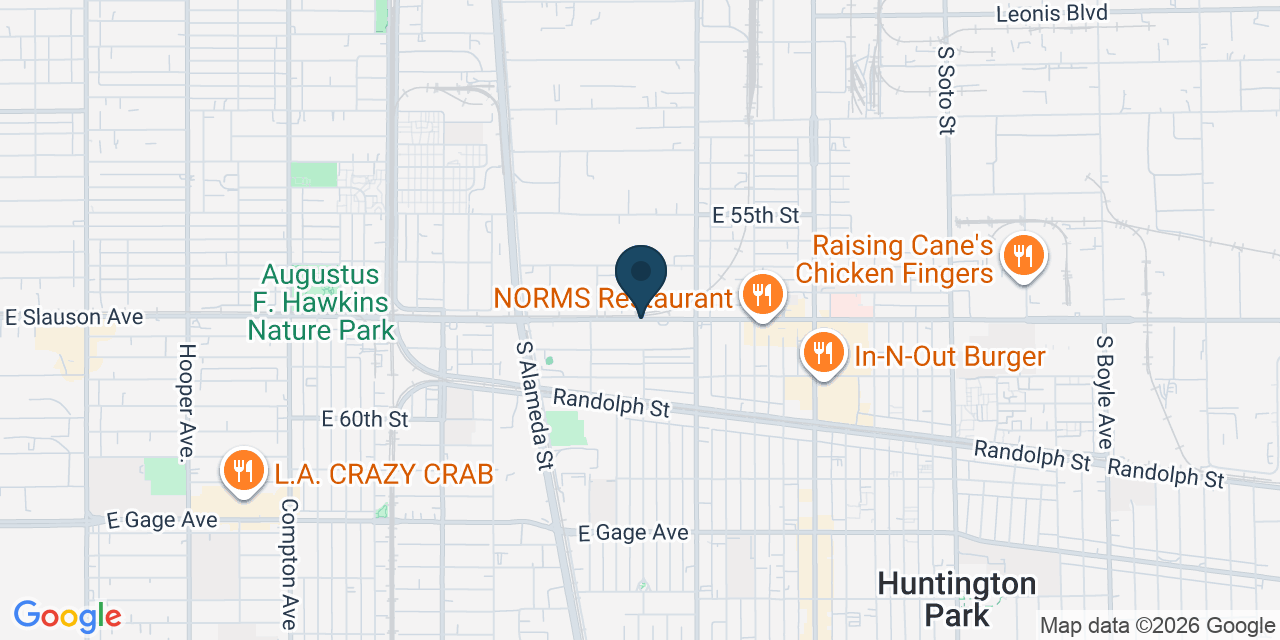 Map showing Los Angeles County, CA