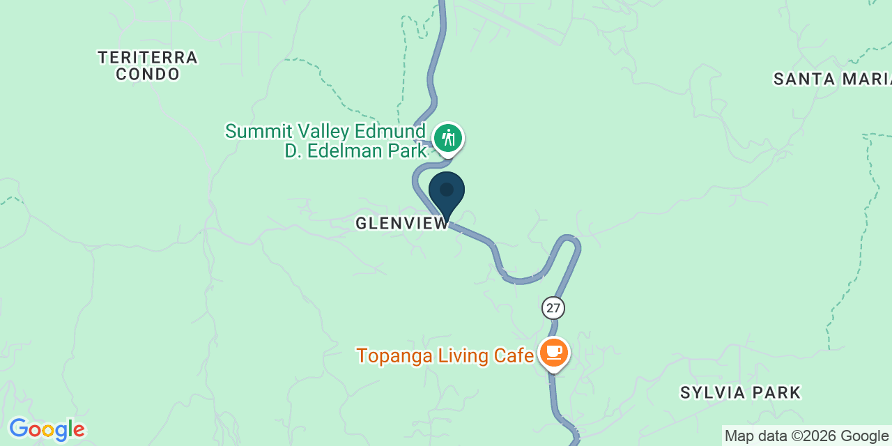 Map showing Topanga, Los Angeles County, CA