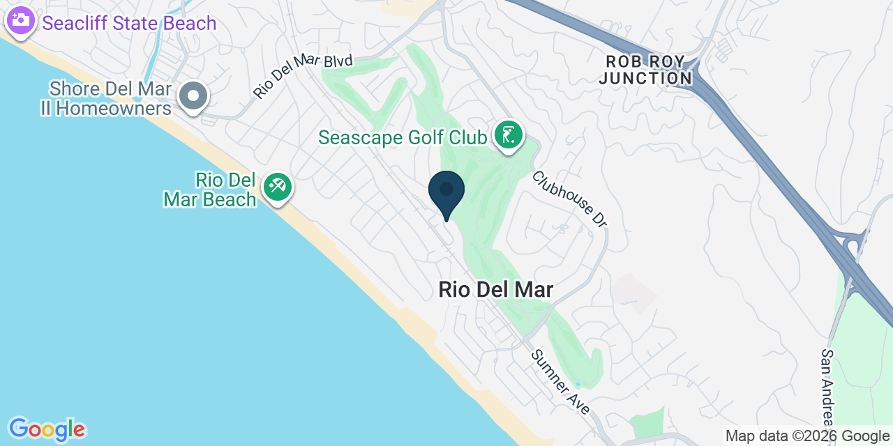 Map showing Aptos, Santa Cruz County, CA