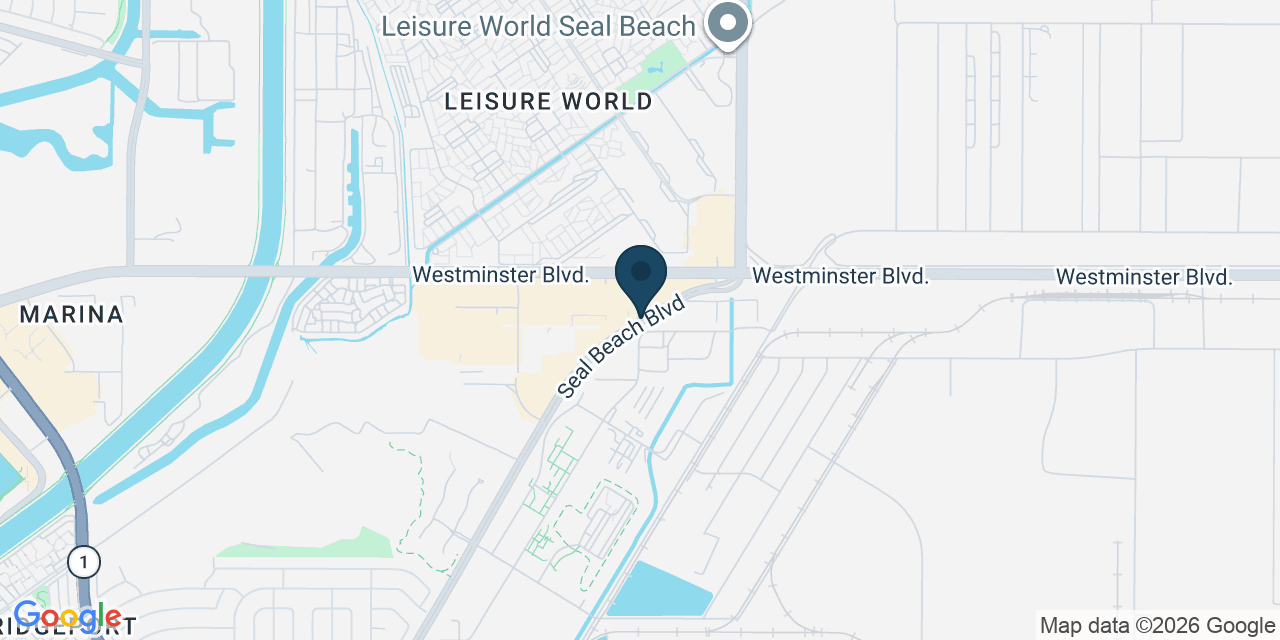 Map showing Orange County, CA