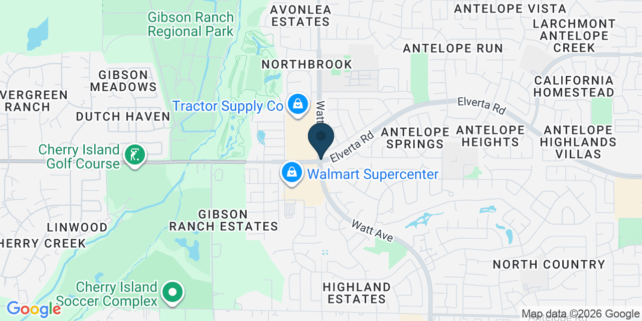 Map showing Antelope, Sacramento County, CA