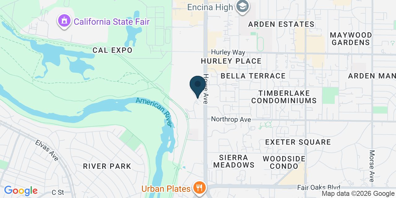 Map showing Sacramento, Sacramento County, CA