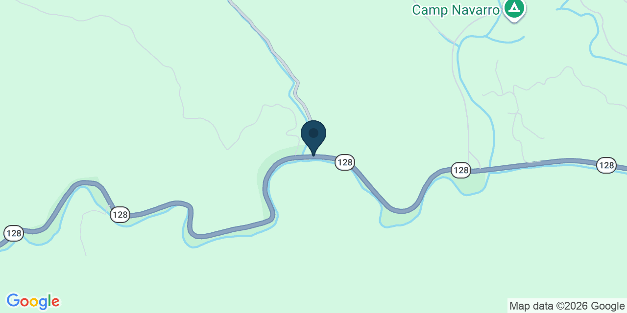 Map showing Mendocino County, CA