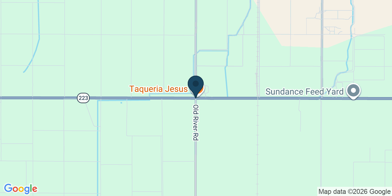 Map showing Kern County, CA