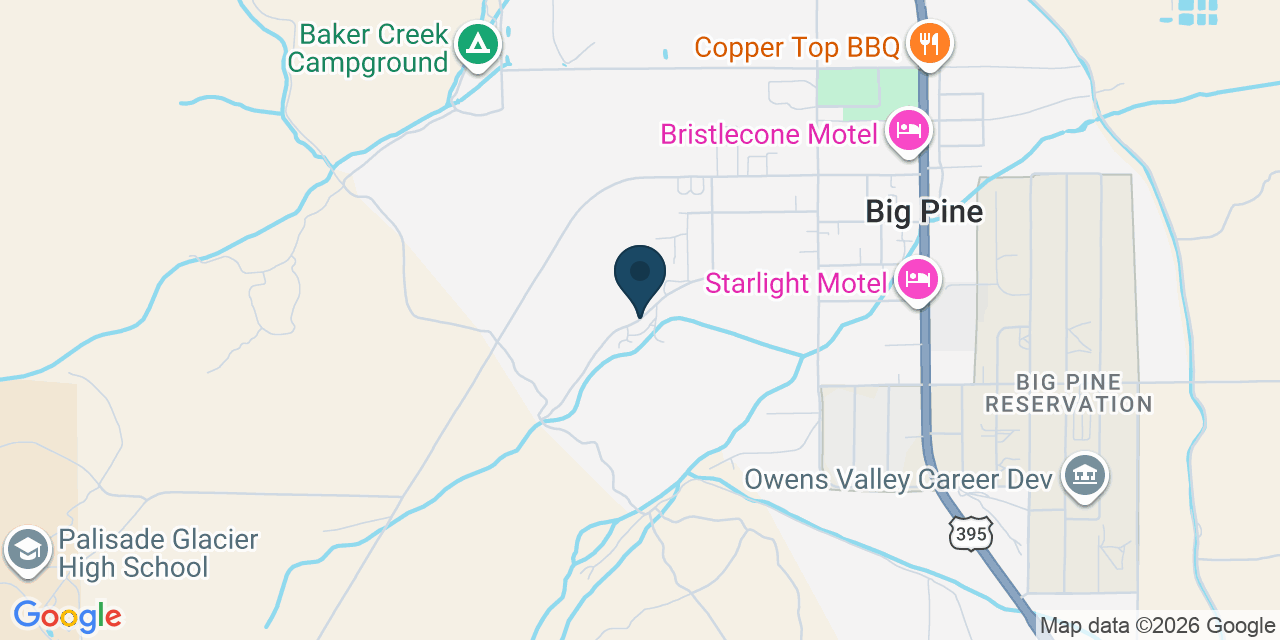 Map showing Big Pine, Inyo County, CA