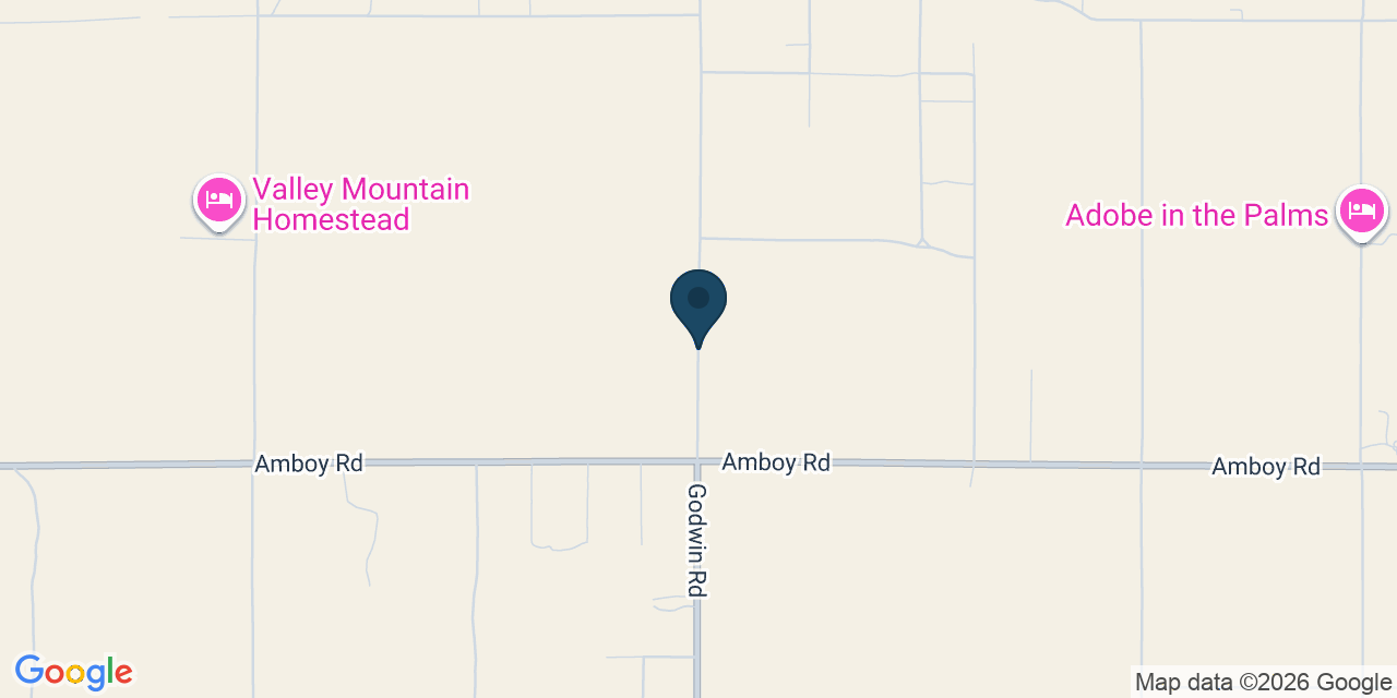 Map showing Wonder Valley, San Bernardino County, CA