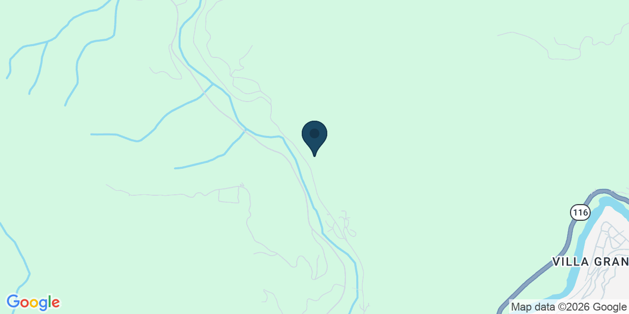 Map showing Cazadero, Sonoma County, CA