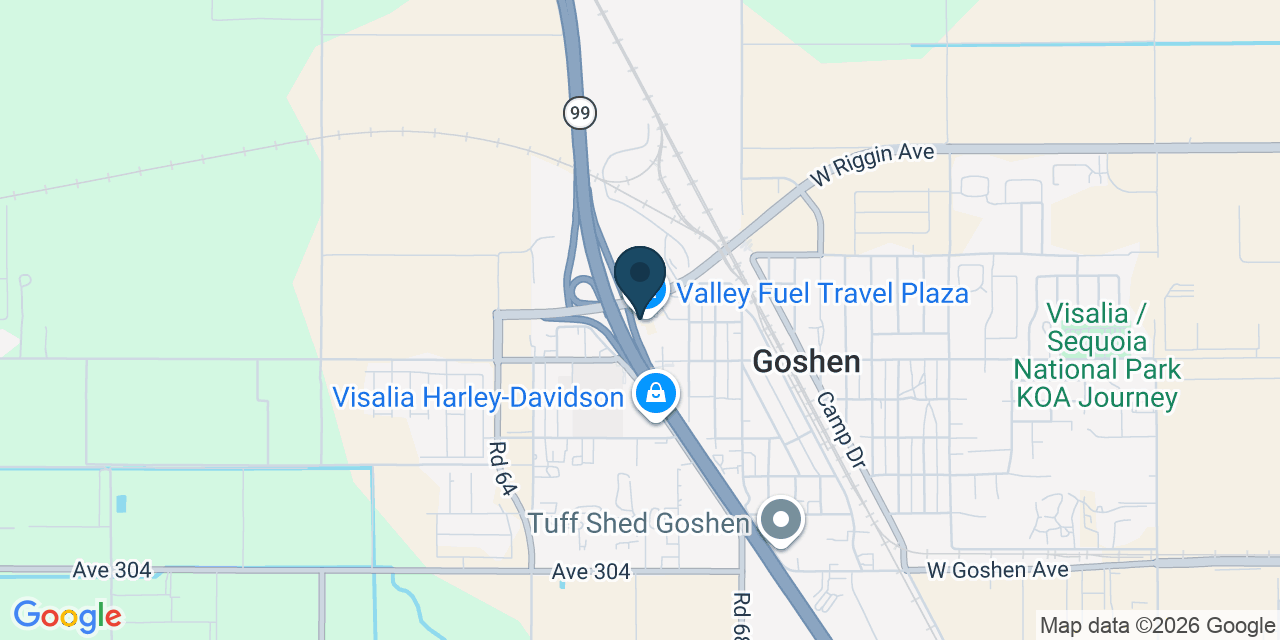 Map showing Visalia, Tulare County, CA