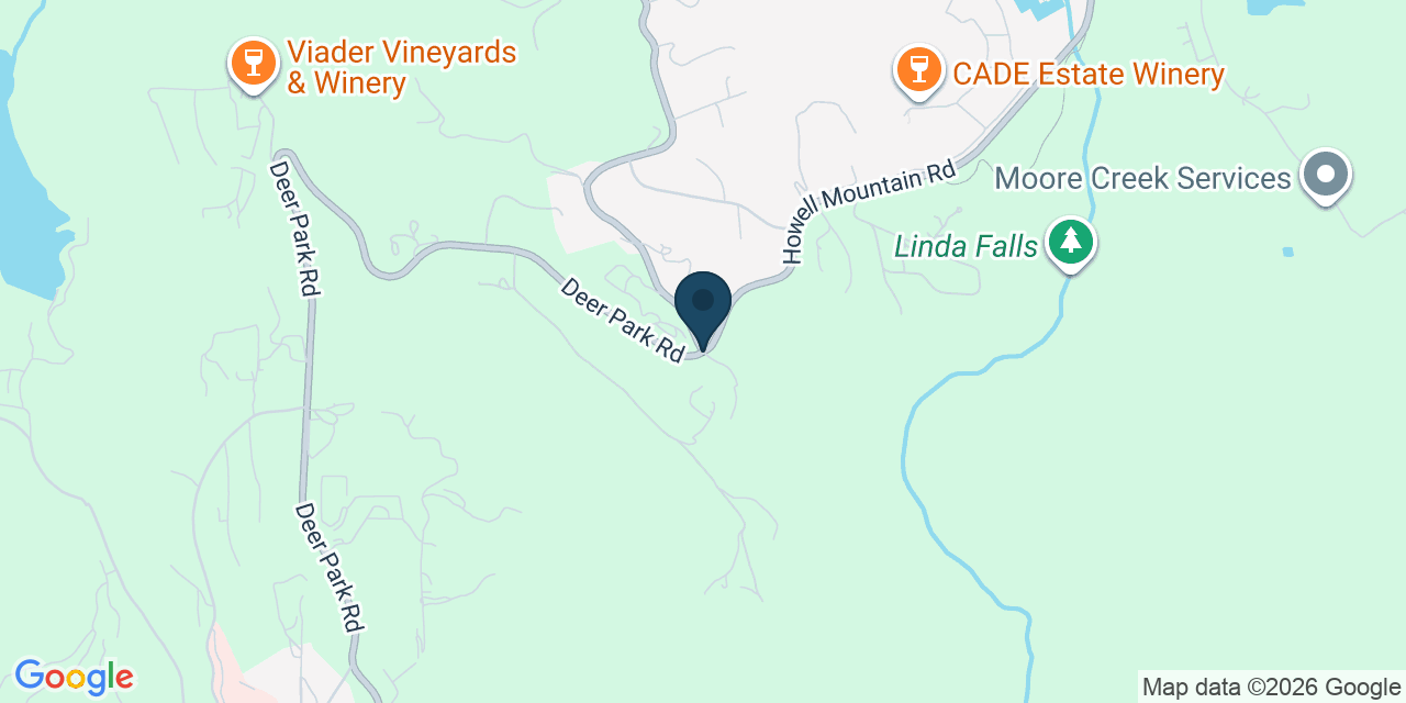 Map showing Napa County, CA