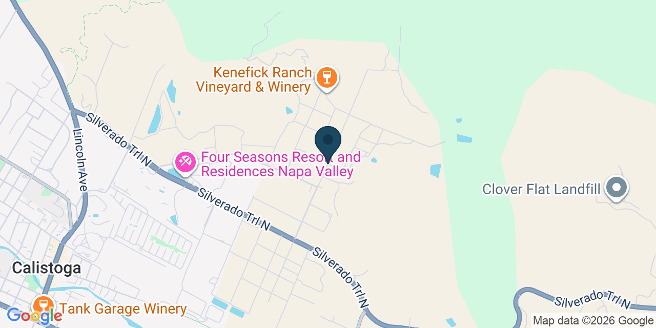 Map showing Napa County, CA