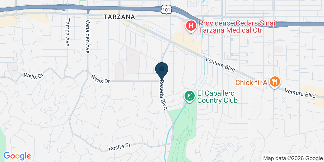 Map showing Los Angeles, Los Angeles County, CA