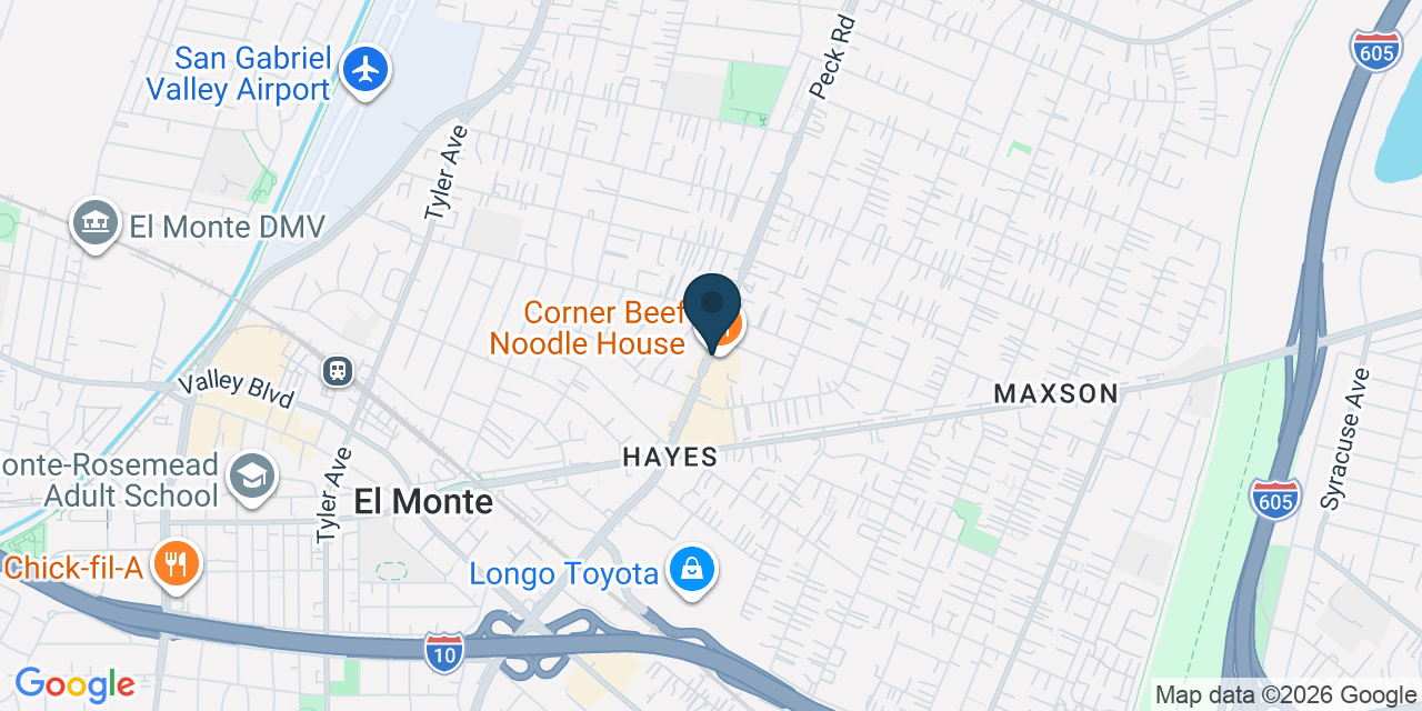 Map showing Los Angeles County, CA