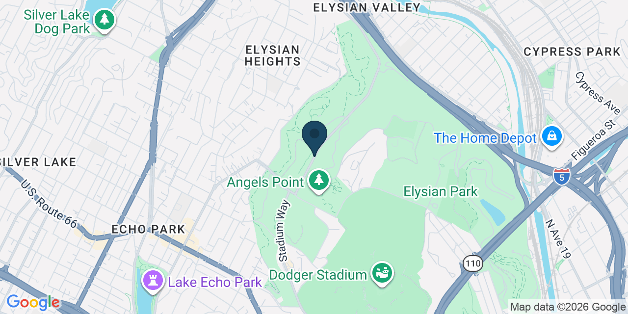 Map showing Los Angeles, Los Angeles County, CA