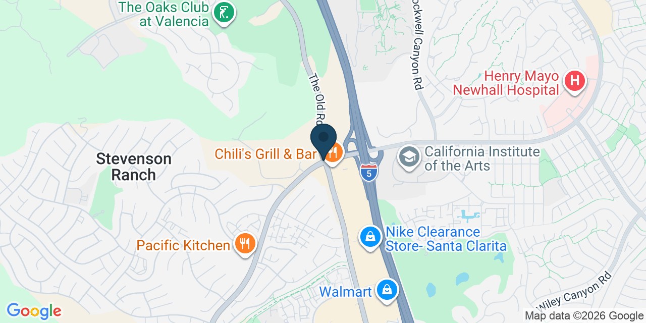 Map showing Stevenson Ranch, Los Angeles County, CA