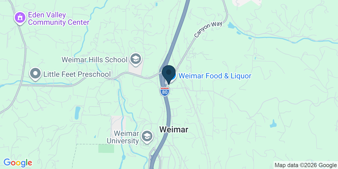 Map showing Placer County, CA