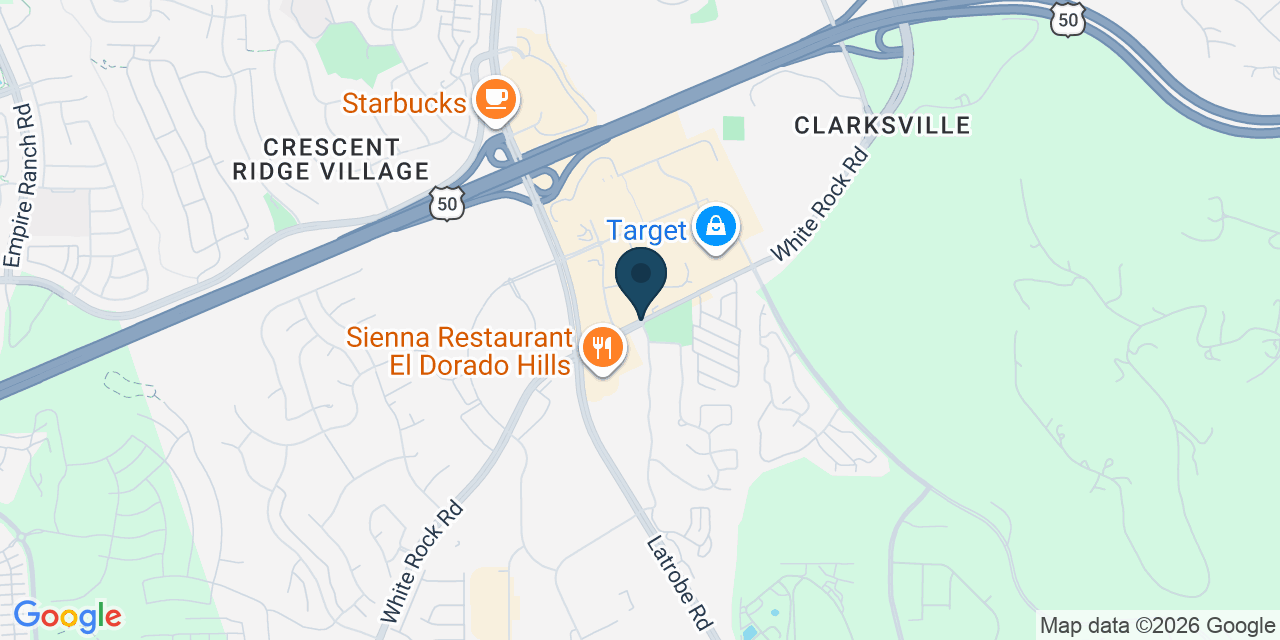 Map showing El Dorado Hills, El Dorado County, CA