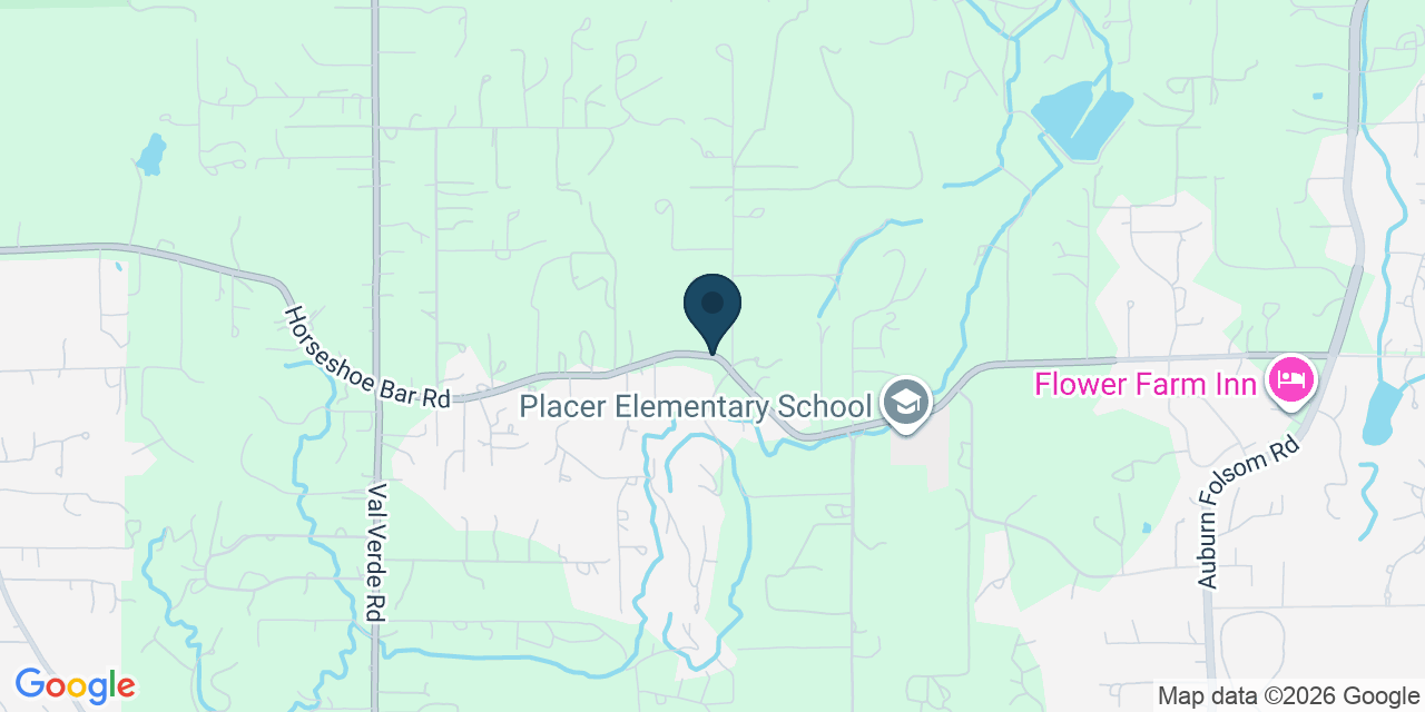 Map showing Placer County, CA