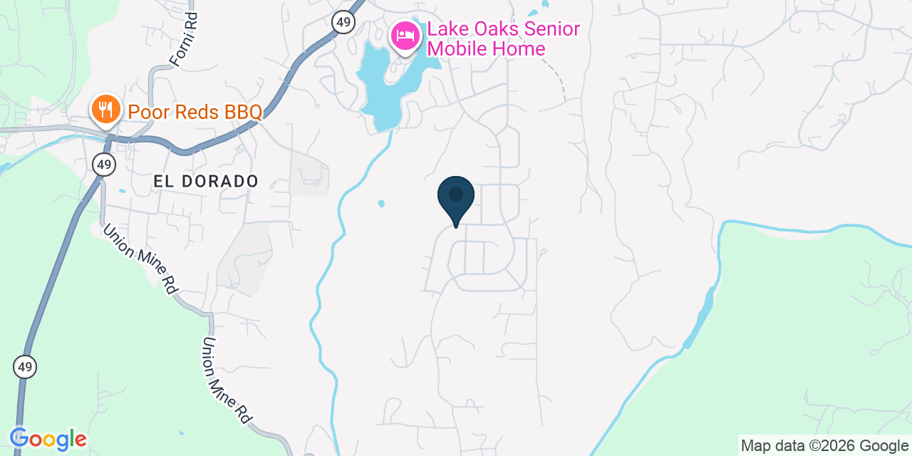 Map showing Diamond Springs, El Dorado County, CA