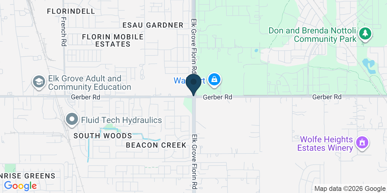 Map showing Florin, Sacramento County, CA