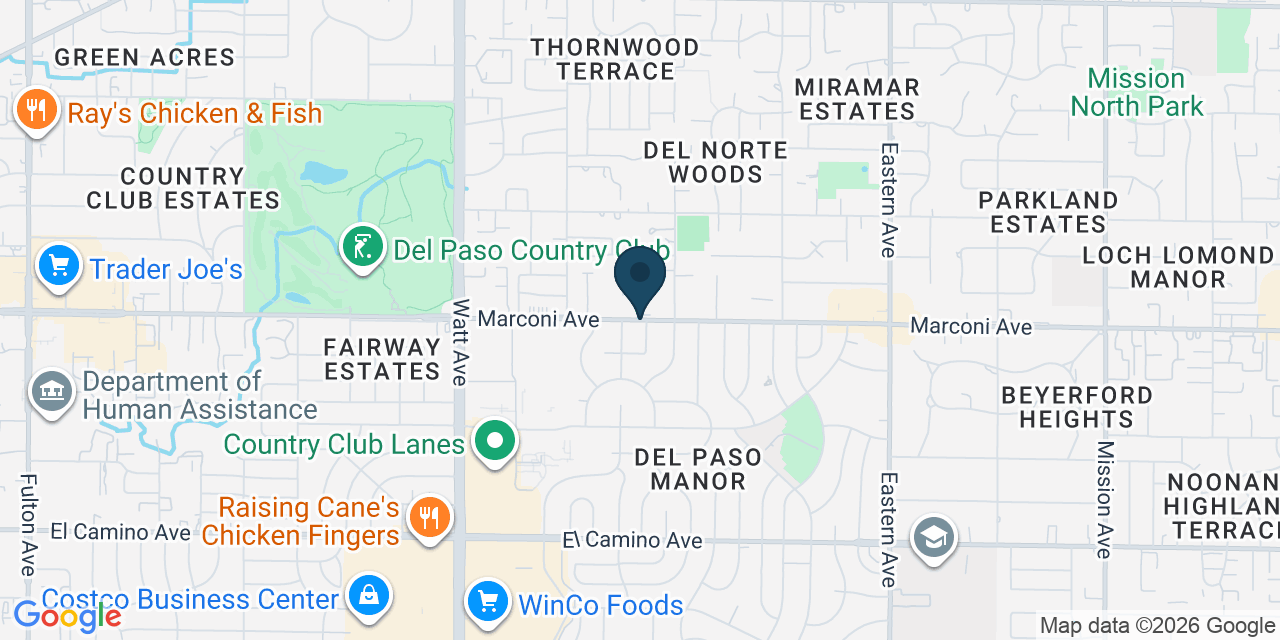 Map showing Sacramento County, CA