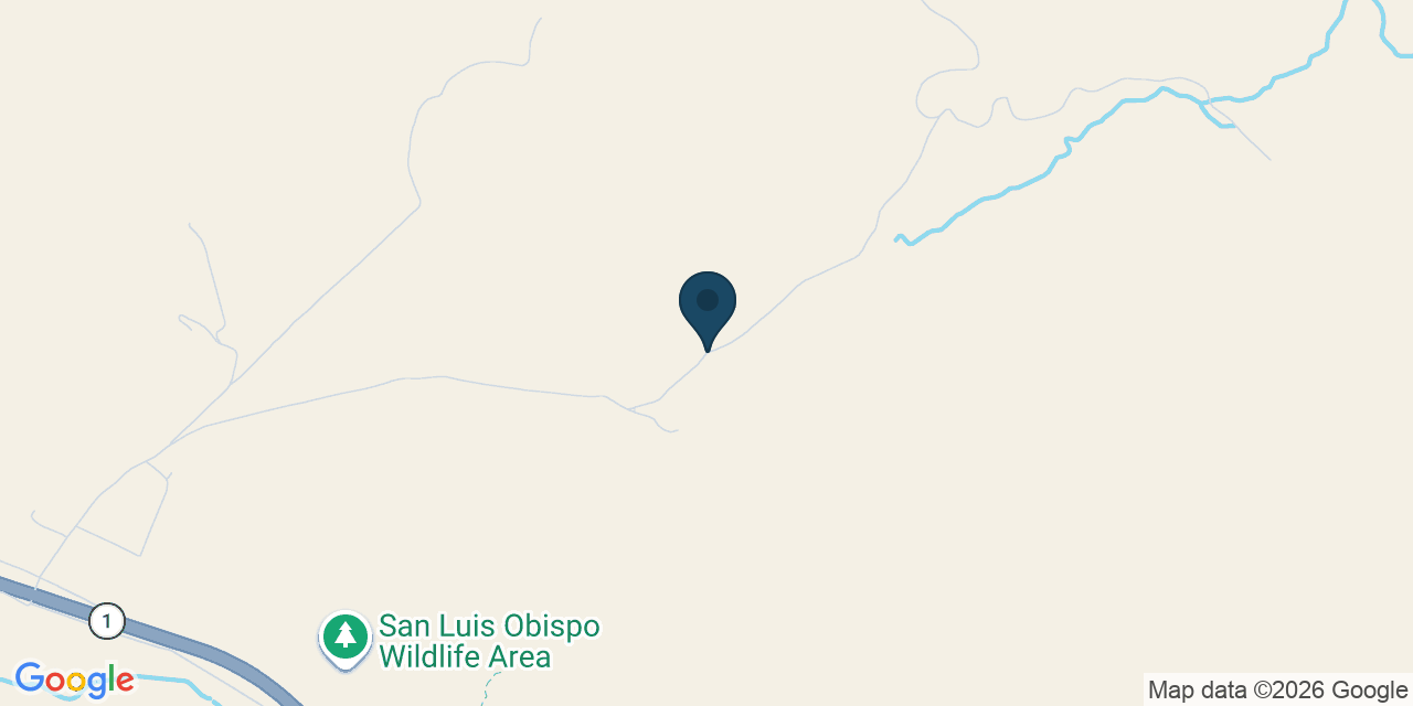 Map showing San Luis Obispo County, CA