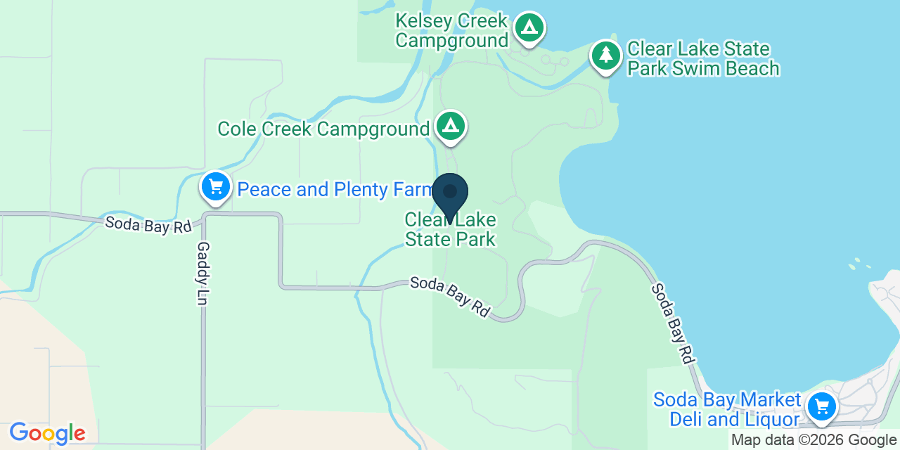Map showing Kelseyville, Lake County, CA