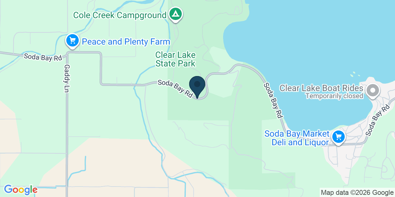 Map showing Lake County, CA